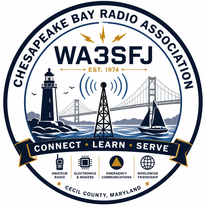 Chesapeake Bay Radio Association WA3SFJ logo